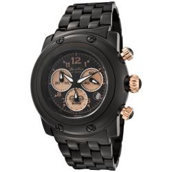 Glam Rock Women's 'Miami' Black Ion-plated Stainless Steel Watch