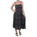 Journee Collection Women's Tiered Ankle Length Spaghetti Strap Dress