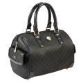RIONI Signature Black Small Boston Bag