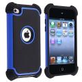 Black/ Blue Hybrid Armor Case for Apple iPod touch 4th Generation
