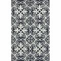 Handmade Luna Spanish Tile Grey Wool Rug (5' x 8')