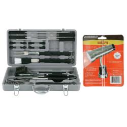 Mr. BBQ 18-piece Finger Grip Tool Set with Magnetic Light