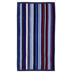 Luxury Striped Cotton Velour Beach Towel