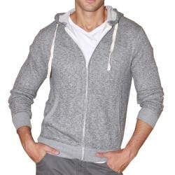 191 Unlimited Men's Grey Terry Cloth Hoodie