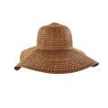 Faddism Women's Brown Straw Sun Hat