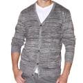 191 Unlimited Men's Grey Heathered Cardigan