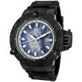 Invicta Men's 'Subaqua/Noma III' Black Rubber/ Black Ion-Plated Watch