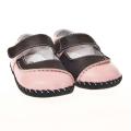 Little Blue Lamb Infant/ Toddler Hand-stitched Pink Leather Walking Shoes