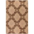 Hand-tufted Tan Sarie Wool Rug (5' x 8')