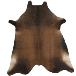 Handpicked Hacienda Tan Cowhide Leather Rug (5' x 7')