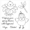 Inky Antics 'Flower Chick' Clear Stamp Set