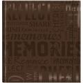 Embossed Gloss Expressions 'Memories' Brown Photo Album (Holds 200 photos)