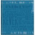 Embossed Gloss 'Friends' Expressions Teal Photo Album (Holds 200 photos)