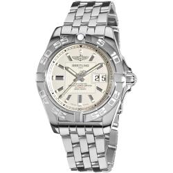 Breitling Men's 'Galactic' Silver Dial Stainless Steel Automatic Watch