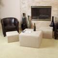 Juniper Fabric Nested Ottomans (Set of 3)