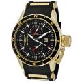 Invicta Men's 'Aviator' Black Polyurethane Watch