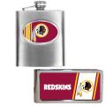 Washington Redskins Hip Flask and Money Clip Set
