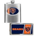 Chicago Bears Hip Flask and Money Clip Set