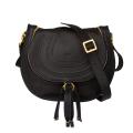 Chloe 'Marcie' Black Leather Satchel Bag