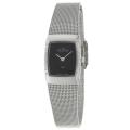 Skagen Women's 'Mesh' Stainless Steel Platinum Plated Crystals Watch