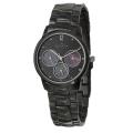 Skagen Women's 'Sport' Stainless Steel Black Ion Plated Crystals Watch
