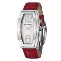 Milleret Women's 'Diva' Stainless Steel Red Leather Watch