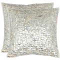 Dazzle 18-inch Silver Decorative Pillows (Set of 2)
