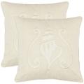 Beaches 18-inch Cream Decorative Pillows (Set of 2)