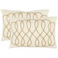 Frieze 13-inch x 19-inch White Decorative Pillows (Set of 2)