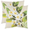 Dogwood 18-inch Beige Decorative Pillows (Set of 2)
