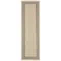 Poolside Grey/ Cream Indoor Outdoor Rug (2'4 x 6'7)