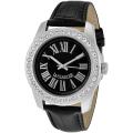 Lancaster Italy Women's 'Non Plus Ultra/Roman' Black Calf Leather Watch