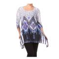 Tabeez Women's Plus Size Lace Back Tunic