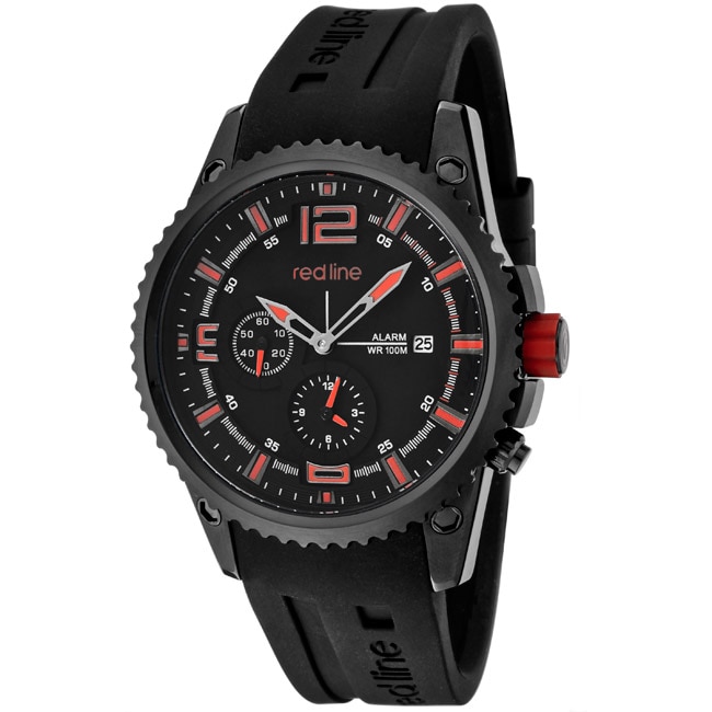 Red Line Mens Boost Black Silicone Watch