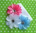 Just Girls Summer Flower Hair Clip and Headband (4-pc set)