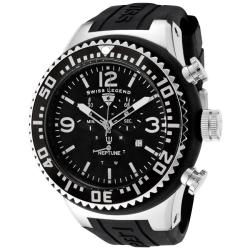 Swiss Legend Men's 'Neptune' Black Silicone Watch