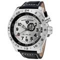 Swiss Legend Men's 'SL Pilot' Black Leather Watch