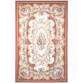 Hand-hooked Aubusson Ivory Wool Rug (3'9 x 5'9)