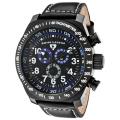 Swiss Legend Men's 'SL Pilot' Black Leather Watch