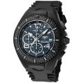 Technomarine 'Cruise Gem' Black Silicone Watch