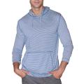 191 Unlimited Men's Blue Striped Pullover Hoodie