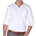 191 Unlimited Men's White Notched Crewneck Tee