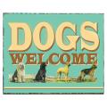 Handpainted 'Dogs Welcome' Sign (Mexico)