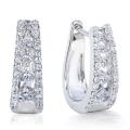 14k White Gold 1/2ct TDW Diamond Cuff Earrings (H-I, VS1-VS2)