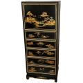 Black Lacquer Landscape Lingerie Dresser (China)