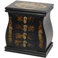 Black Lacquer Standing Mirror Jewelry Box (China)