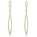 18k Yellow Gold 4/5ct TDW Diamond Earrings (H-I, VS1-VS2)