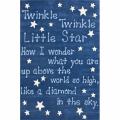 Handmade Luna Kids Lullaby and Stars Wool Rug (3'6 x 5'6)