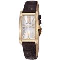 Maurice Lacroix Women's 'Fiaba' Silver Dial Brown Leather Strap Watch