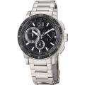 Maurice Lacroix Men's 'Miros' Black Dial Chronograph Titanium Watch